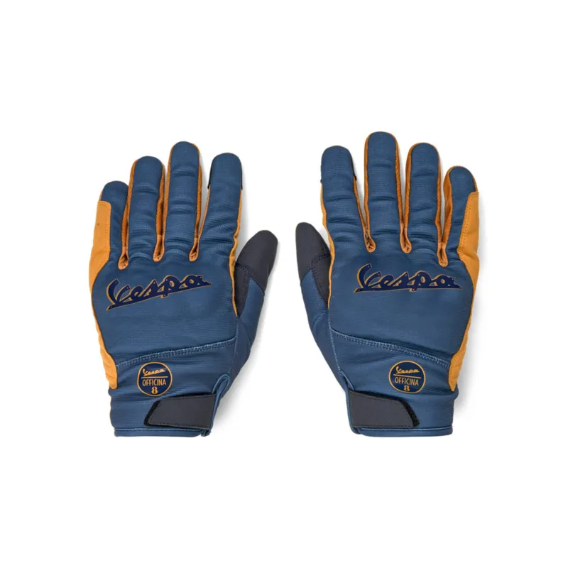 Cenový Hit Rukavice Vespa OFFICINA 8 - modrá/zlatá - Velikosti 3XL