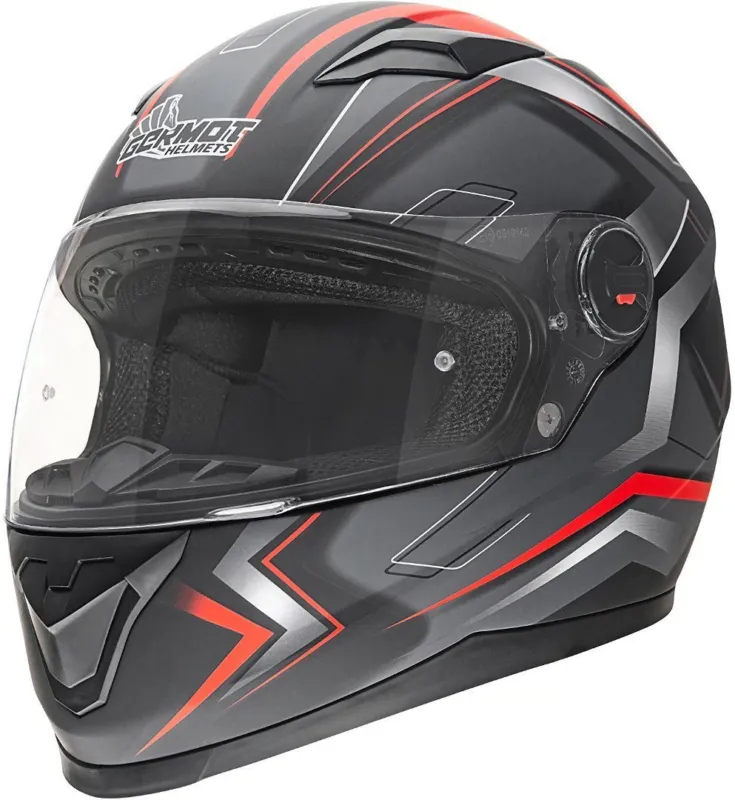Germot GM 320 Přilba černá matná/červená - XL (61/62) Kup Teď