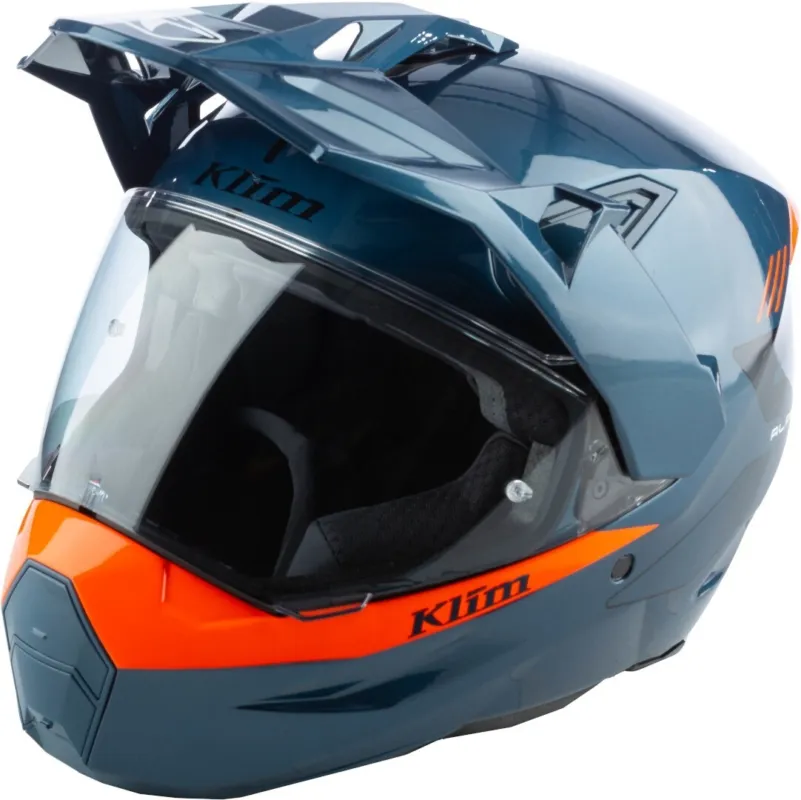 Časově Omezené Klim X1 Alpha Carbon Enduro přilba modrá/oranžová - L (59/60)