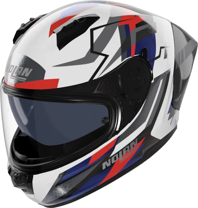 Nolan N60-6 Sport Corsa Helma bílá/modrá/červená - M (58) Aktuální