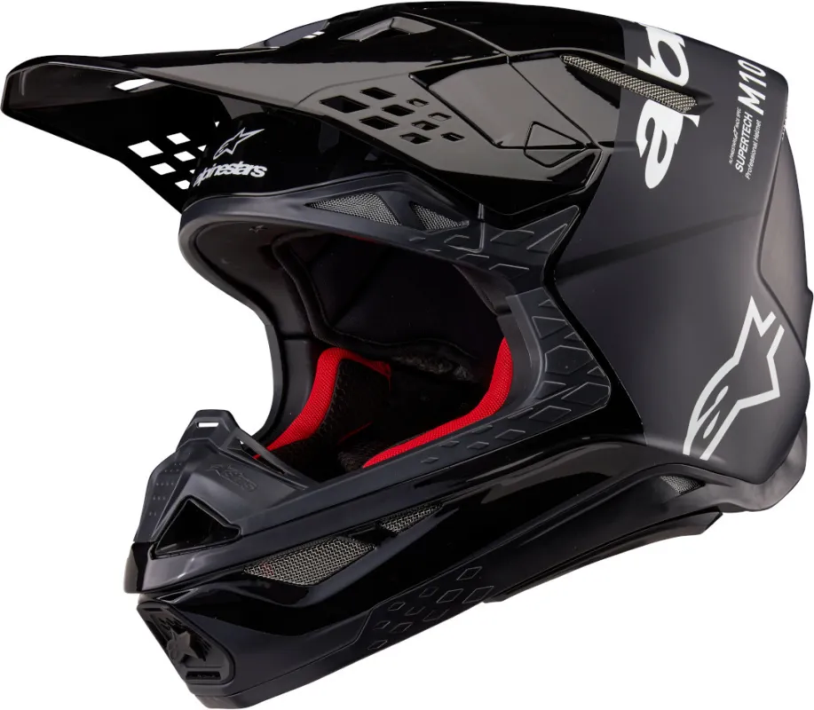 Akční Cena Alpinestars Supertech S-M10 Flood 2024 Motokrosová přilba Černá/šedá - L (59/60)