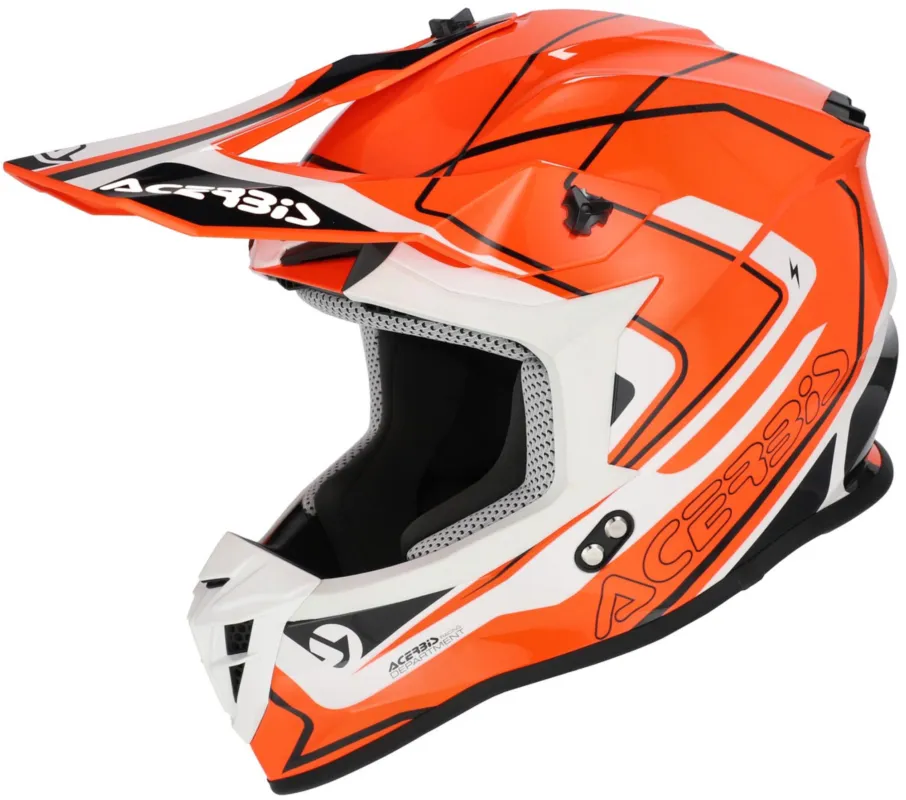 Originální Acerbis Linear 2026 Motokrosová helma oranžovo/bílá - XL (61/62)
