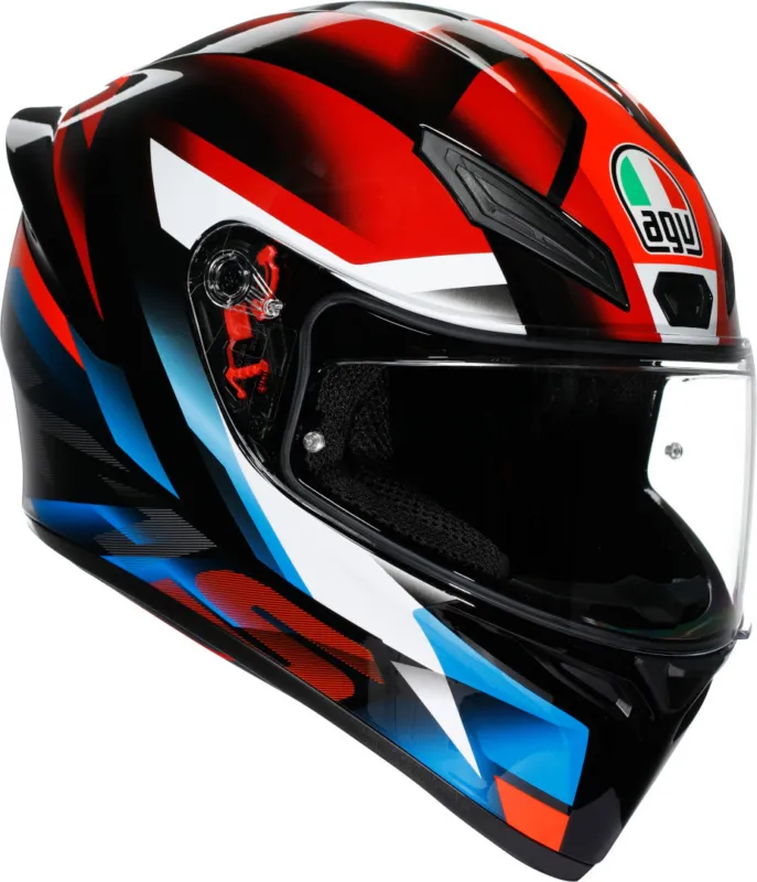 Finální Výprodej AGV K1 S Fastlap Přilba černý/červený/modrý - L (59/60)