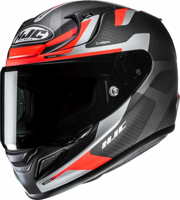 HJC RPHA 12 Carbon Xentra Přilba černá/šedá/červená - S (55/56) Vysoce Kvalitní