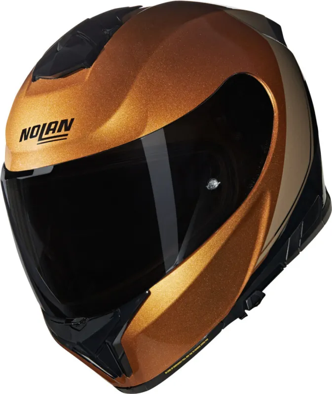 Nolan N80-8 Verniciatura Speciale N-Com Přilba černý/okrový - XXS (54) Novinka