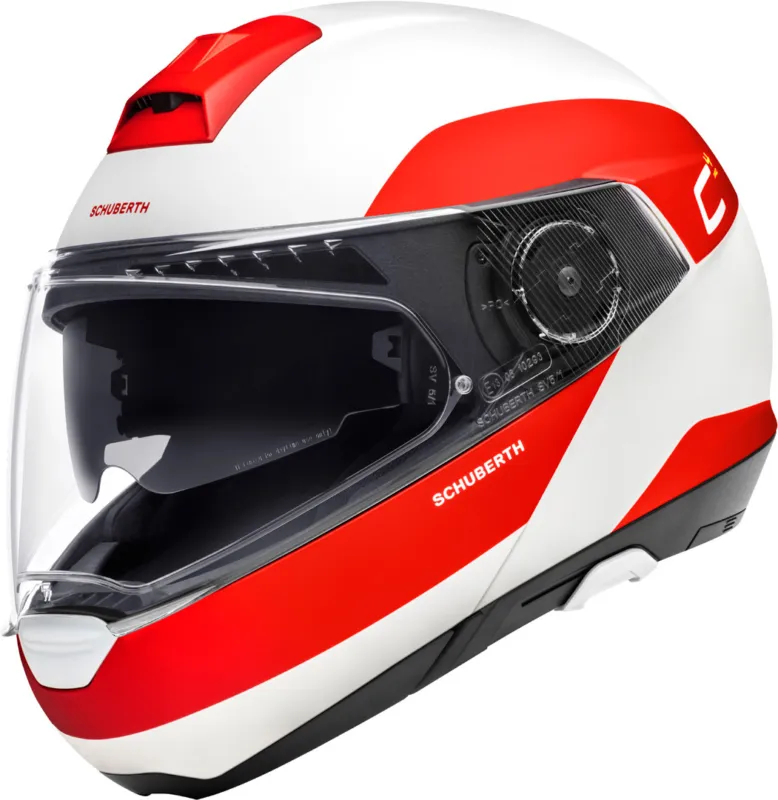 Výhodná Nabídka Schuberth C4 Pro Fragment Přilba bílá/červená - XS (53/54)