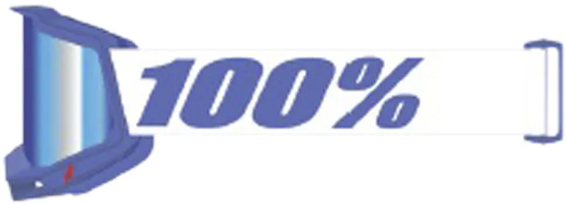 100% Accuri II OTG Essential Motokrosové brýle bílá/modrá - 100% Bezpečná Platba