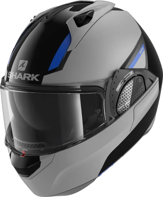 Sleva Shark Evo-GT Sean Přilba Černá/stříbrná - XXL (63/64)