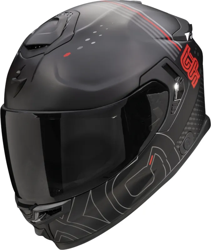 Expresní Doručení Scorpion EXO-GT SP Air Techlane Přilba černá matná/šedá/červená - XL (60/61)