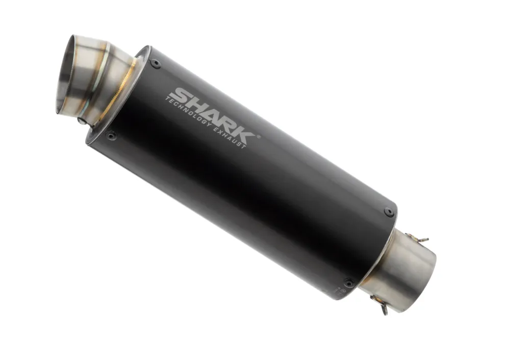 Originální SHARK EXHAUST SRC 4 eloxovaný hliník černá - SHARK EXHAUST