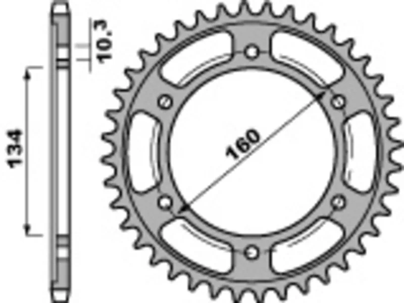 Cenově Výhodný PBR Zadní ozubené kolo Steel Standard - 525 - PBR