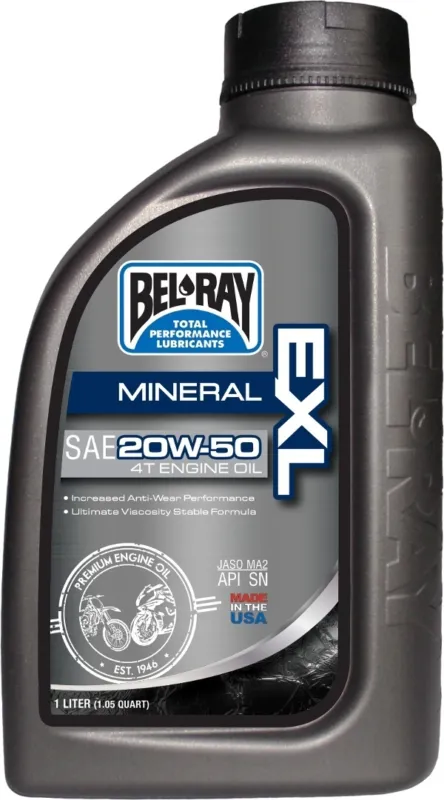 Bel-Ray EXL 20W-50 Motorové oleje 1 litr - Bel-Ray EXL 20W-50 Motorové oleje 1 litr ► koupit online na FC-Moto Ověřený