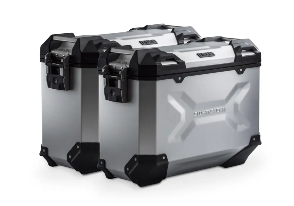 Horká Nabídka Systém hliníkového pouzdra SW-Motech TRAX ADV - stříbrný. 37/37 l. Ducati Multistrada V4 (20-). - SW-Motech