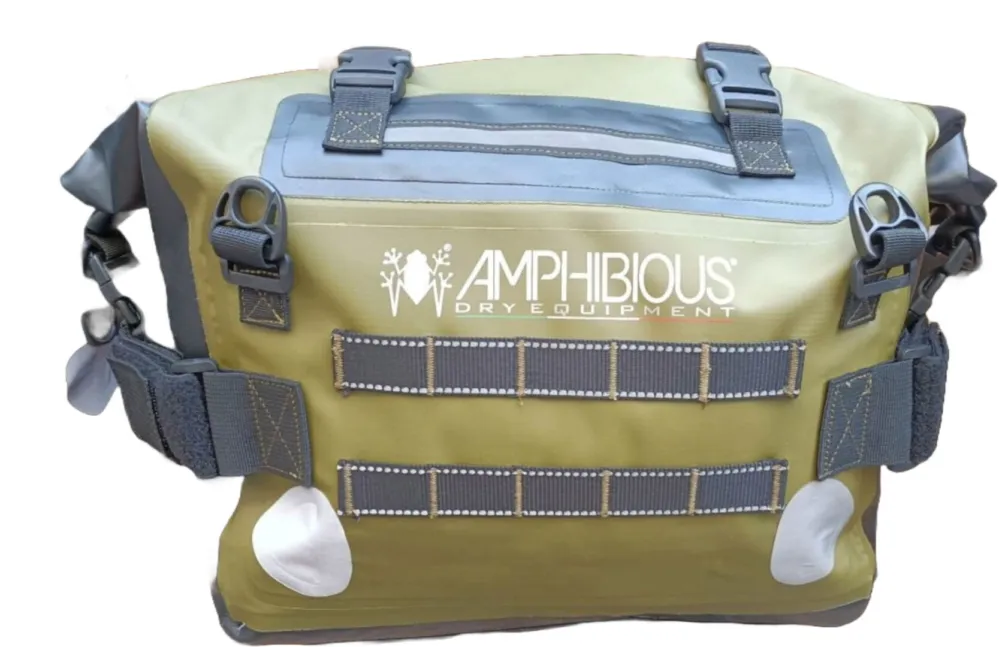 Amphibious Motobag II 2024 vodotěsná sada bočních brašen zelená - Amphibious Přímo Od Výrobce
