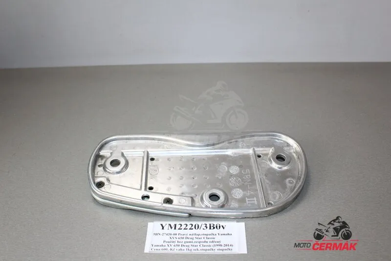 5BN-27420-00 Pravý nášlap, stupačka Yamaha XVS 650 Drag Star Classic Zlevněný