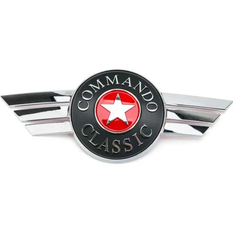 Levý emblém palivové nádrže "COMANDO" UM Renegade Commando Classic Nejlepší Cena