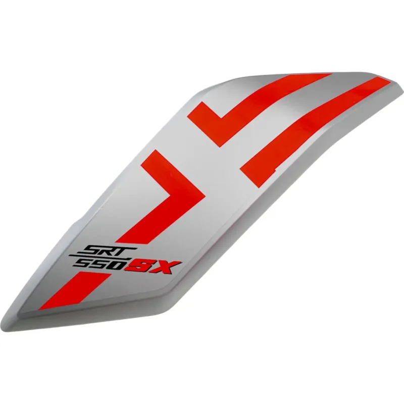 Bezpečná Platba Pravý přední stříbrný kryt 015Z s nálepkou, QJMotor SRT 550 SX / SRT 600 SX