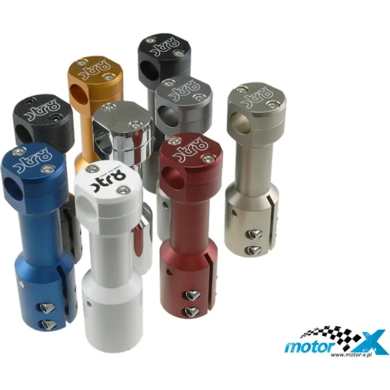 Adaptér řídítek 23mm STR8, modrý, MBK Booster / Yamaha BWS Originální