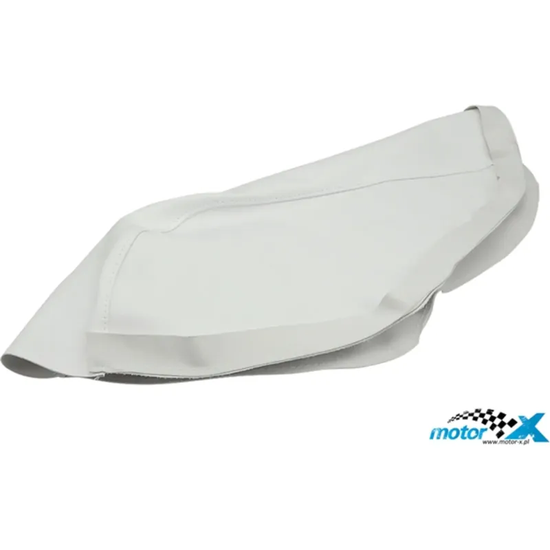 Ověřený Potah, obšití, čalounění sedla, STR8, bílá, MBK Nitro 50-100 -12 / Yamaha Aerox 50-100 -12