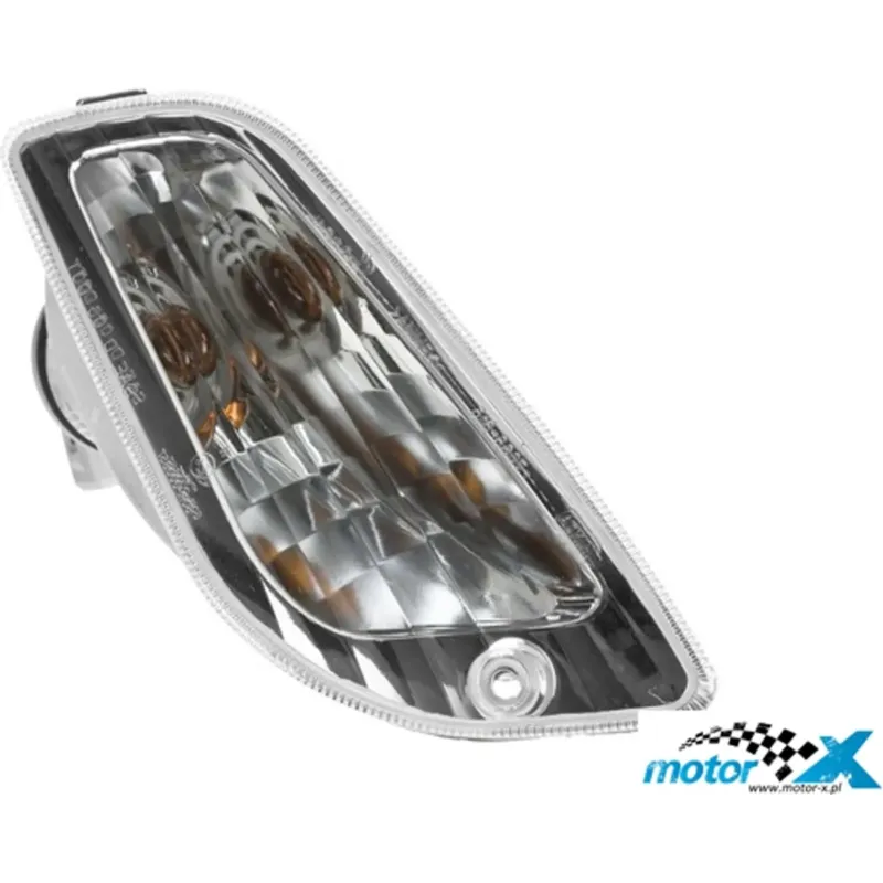 Pravý přední blinkr, bílý, Vespa LX / LXV / S (E) Zlevněný