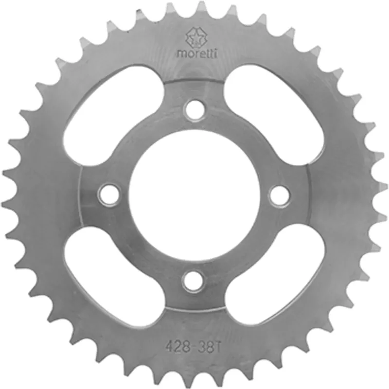 Zadní řetězové kolo 428 38 zubů / 54 mm otvor / 70 mm úhlopříčka Romet Expresní Doručení