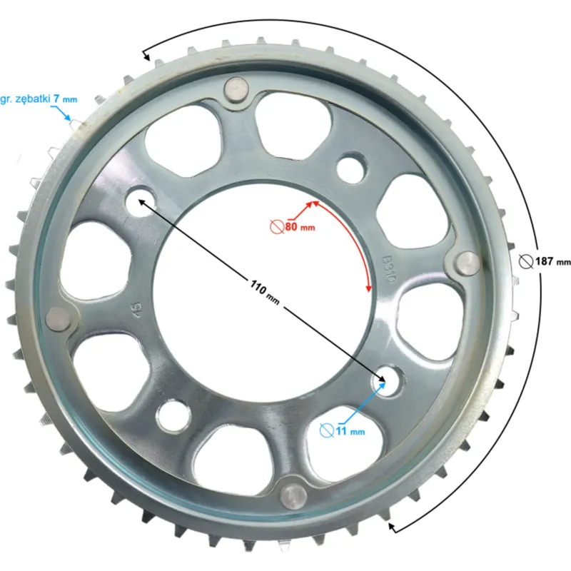 Cenový Hit Zadní rozetta Barton GT 125