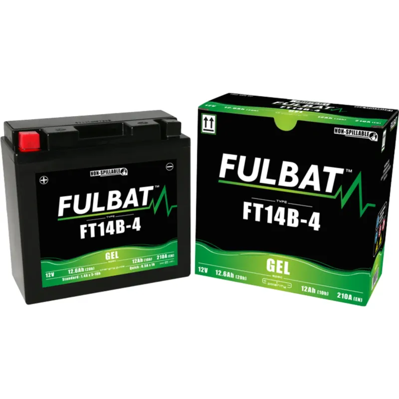 Sleva Gelová baterie FT14B-4 (YT14B-4), Fulbat 550644, 12V 12Ah 210CCA