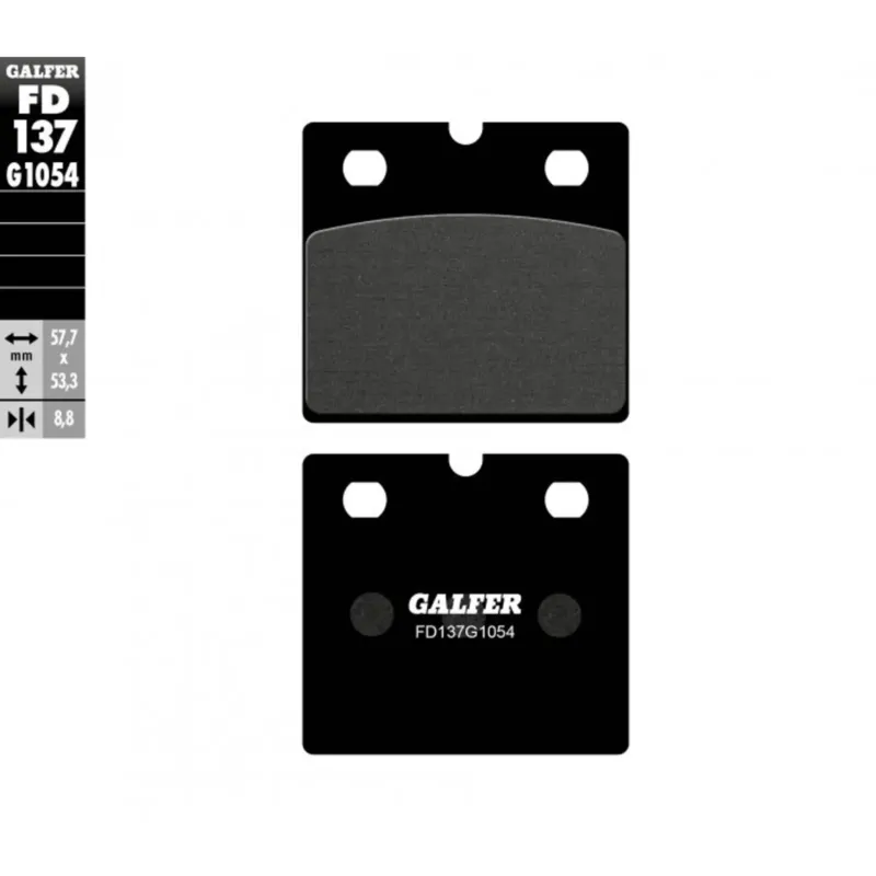 Brzdové destičky Galfer Semi Metal Street FD137G1054 Ověřený