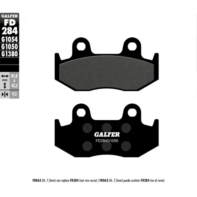 Brzdové destičky Galfer Semi Metal Scooter FD284G1050 Finální Výprodej