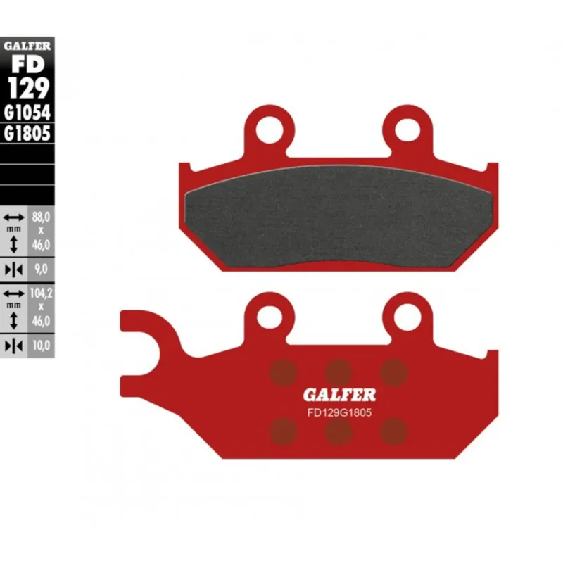 Finální Výprodej Brzdové destičky Galfer Sintered Trial FD129G1805