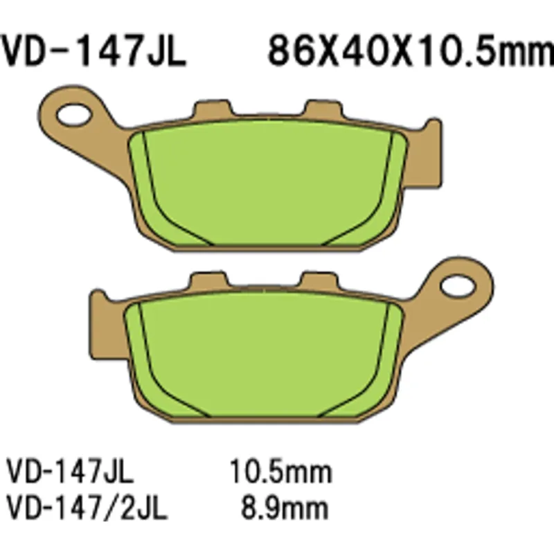 Ihned K Objednání Brzdové destičky Vesrah Sintered Metal VD-147/2JL