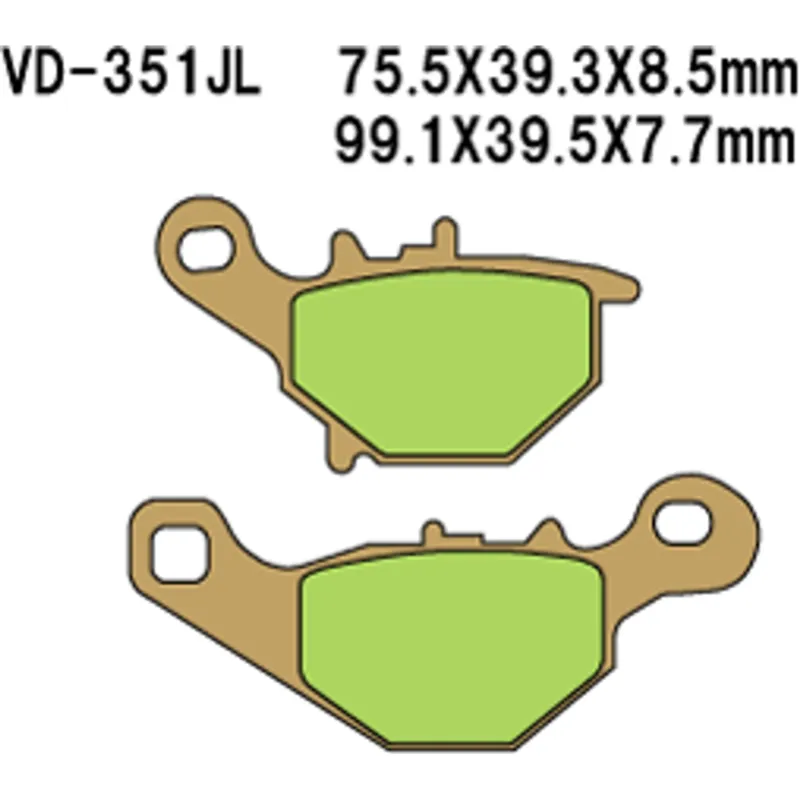 Rychlé Dodání Brzdové destičky Vesrah Sintered Metal VD-351JL