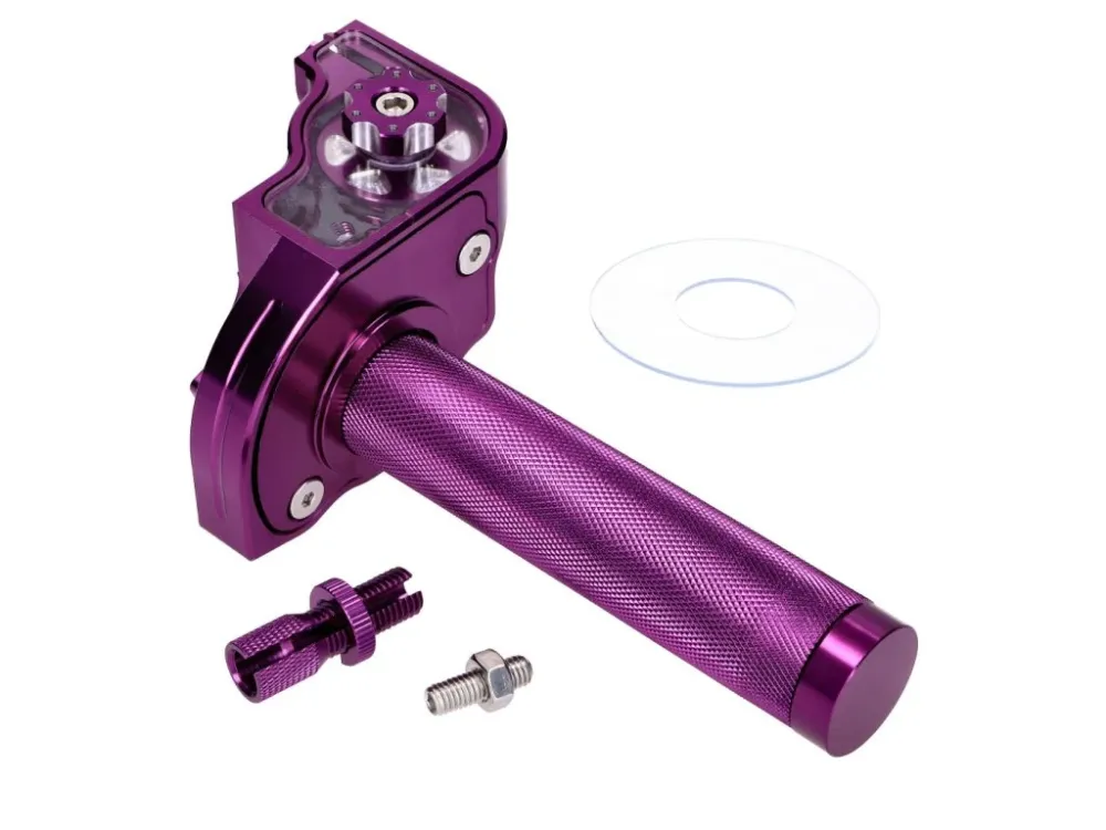Rychlopal fialový CNC pro řídítka 22 mm pro Moped, Moped Akční Nabídka