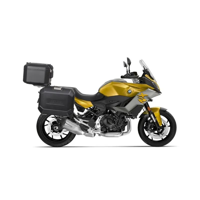 Kompletní sada černých hliníkových kufrů SHAD TERRA BLACK , 37L topcase 47L/47L boční kufry, včetně montážní sady a plotny SHAD BMW F 900 XR Vrácení Zdarma